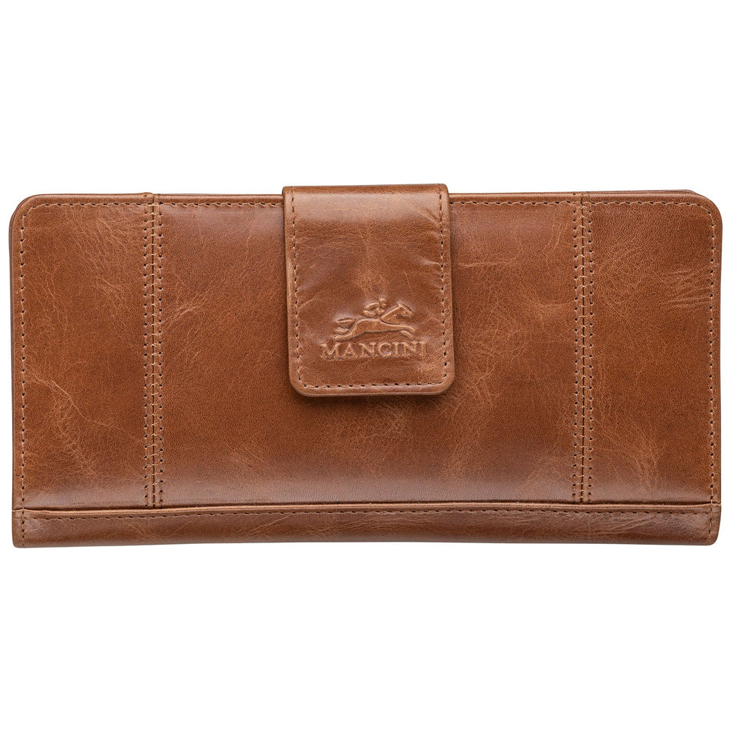 Mancini Ladies’ RFID Secure Clutch Wallet Mancini