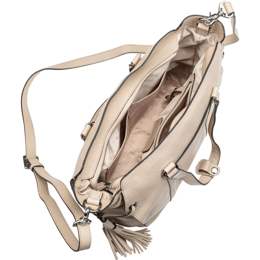 Mancini Pebbled Natalie Crossbody Bag Mancini