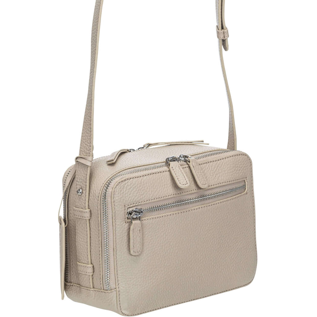 Mancini Pebbled Rachel Camera Style Crossbody Bag Mancini