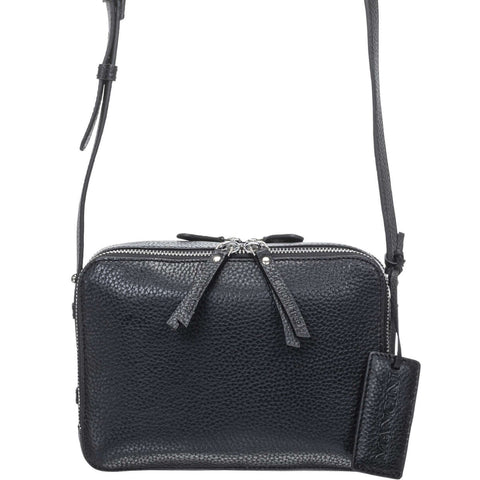 Mancini Pebbled Rachel Camera Style Crossbody Bag Mancini