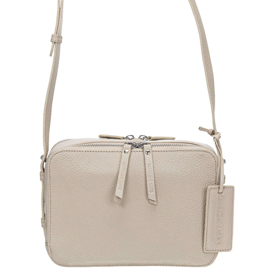 Mancini Pebbled Rachel Camera Style Crossbody Bag Mancini
