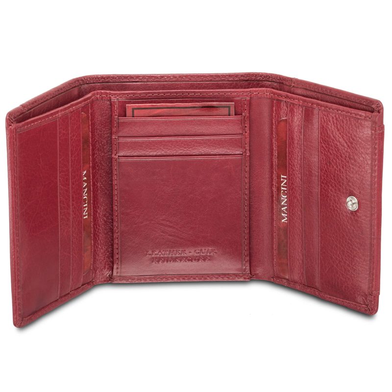 Mancini RFID Secure Trifold Wing Wallet Mancini