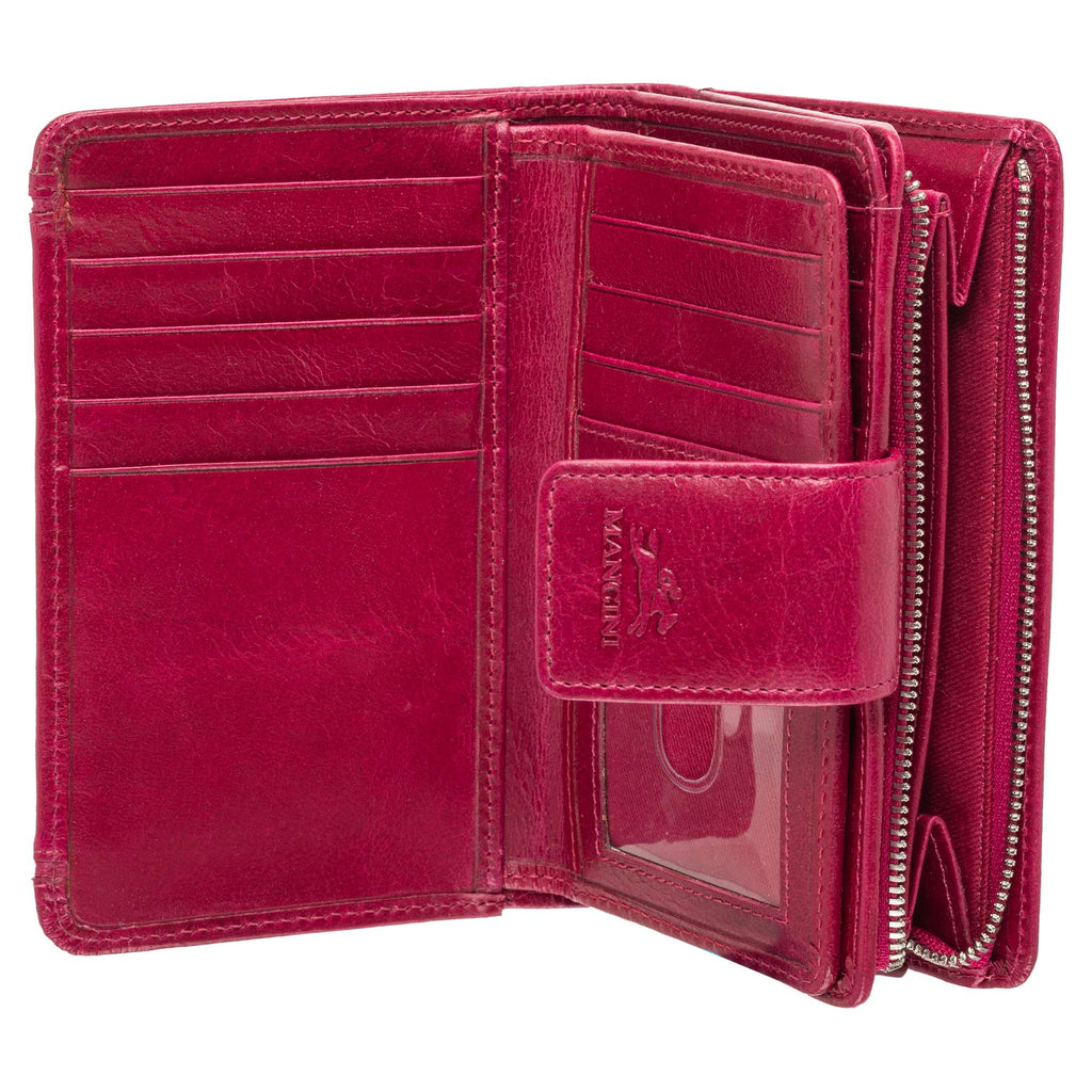 Mancini South Beach RFID Secure Medium Clutch Wallet Mancini