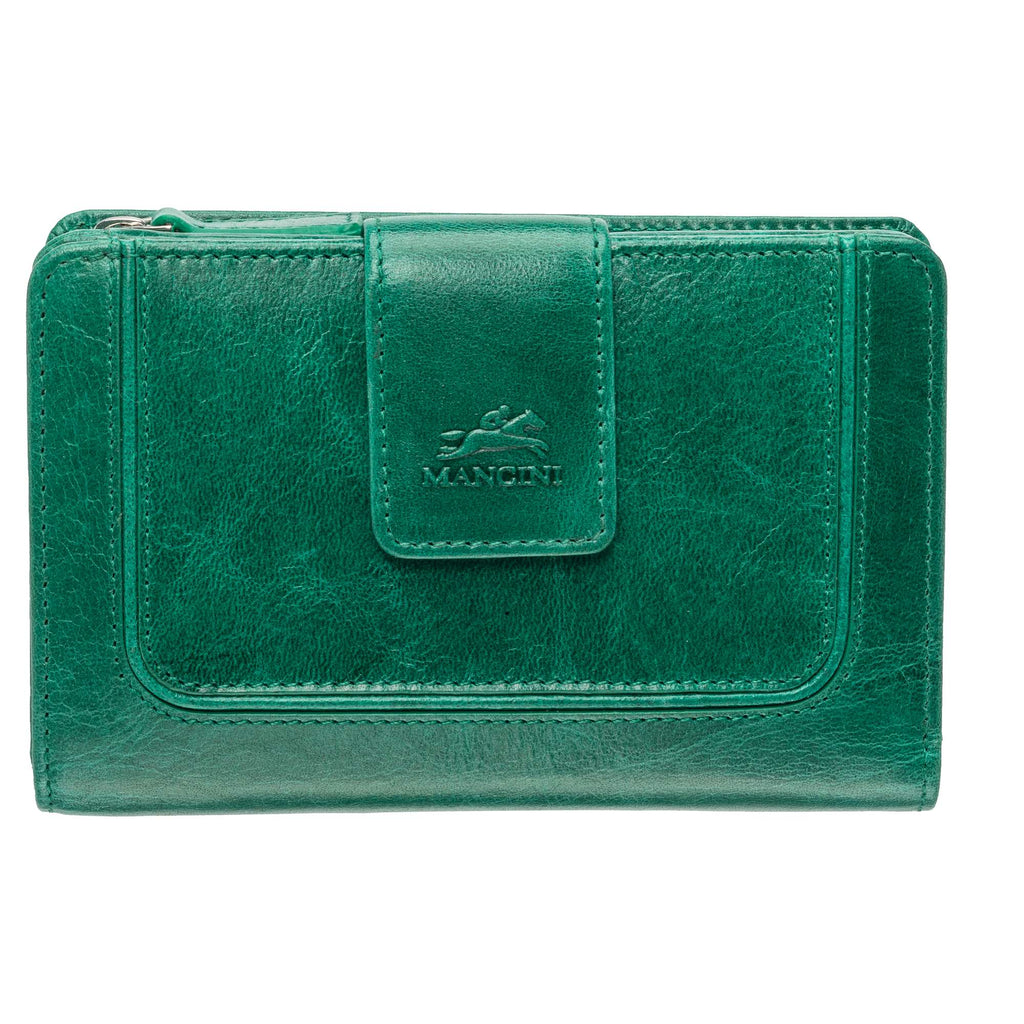 Mancini South Beach RFID Secure Medium Clutch Wallet Mancini
