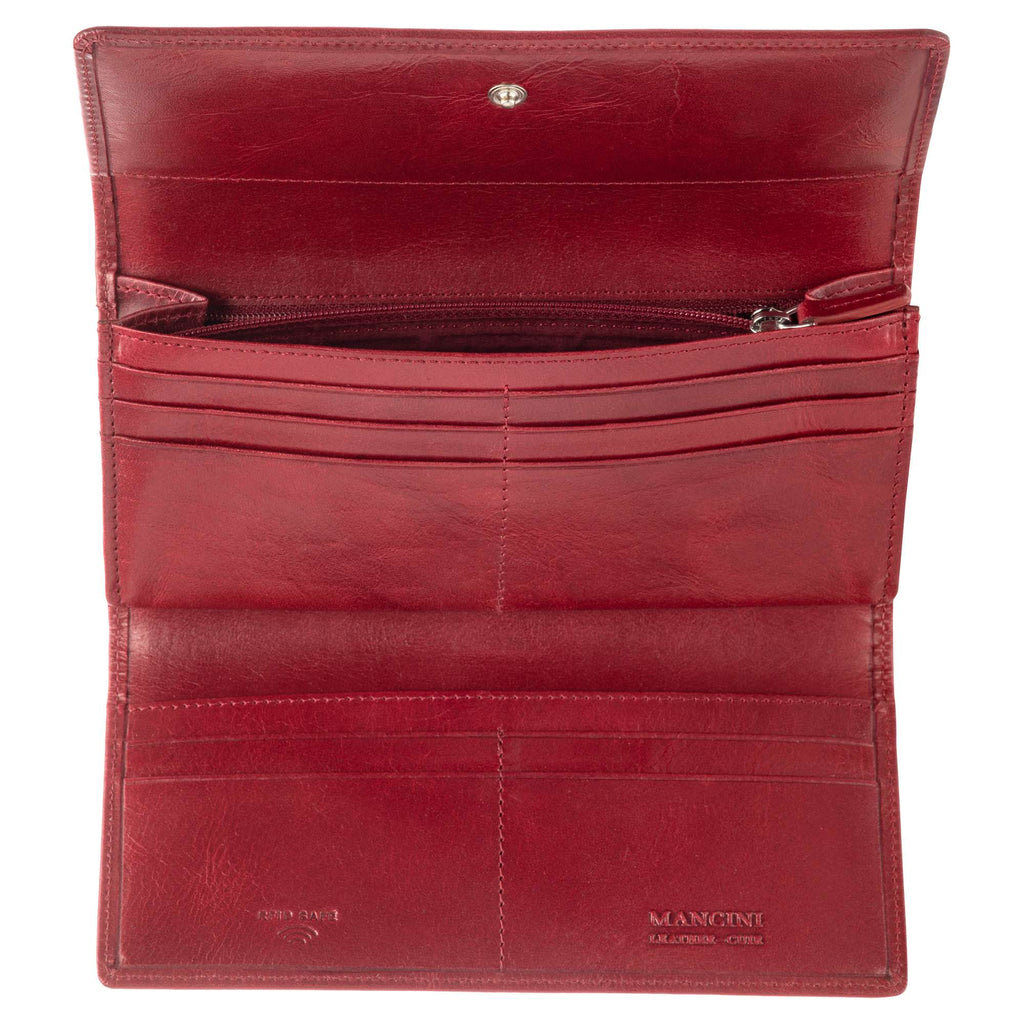 Mancini South Beach RFID Secure Trifold Wallet Mancini