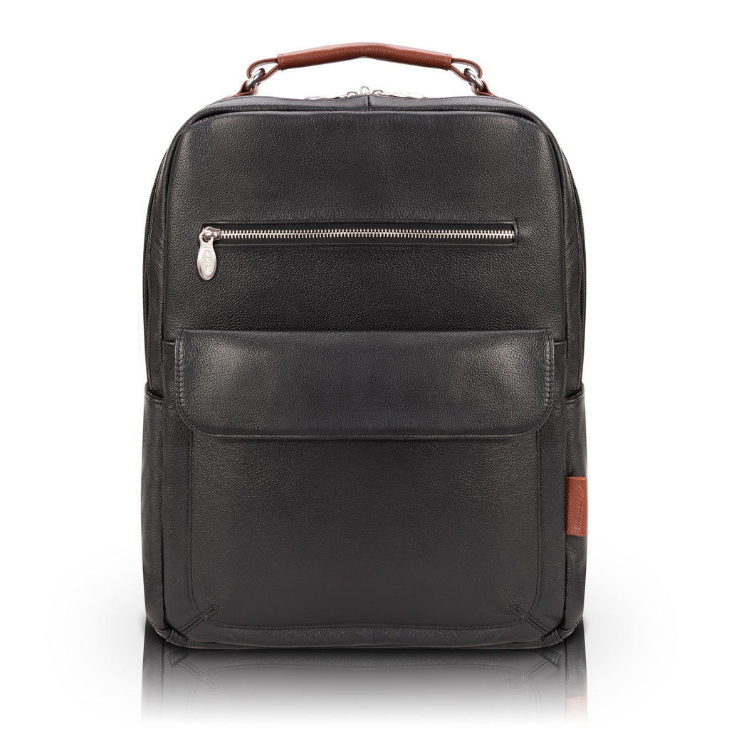 McKlein 17"" Leather Two-Tone Dual-Compartment Laptop Backpack McKlein USA