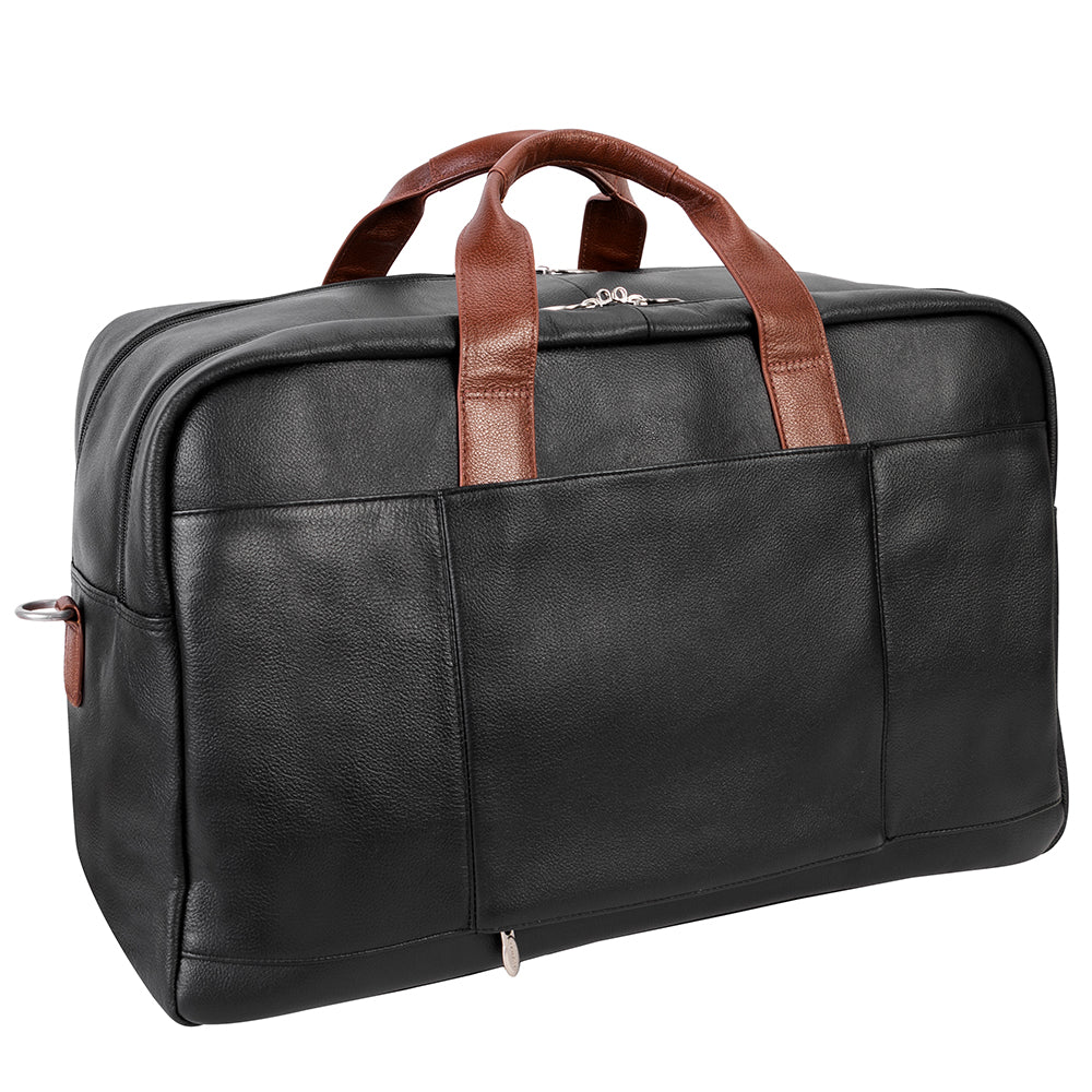 McKlein 21" Leather Two-tone Dual-Compartment Laptop Carry-All Duffel McKlein USA