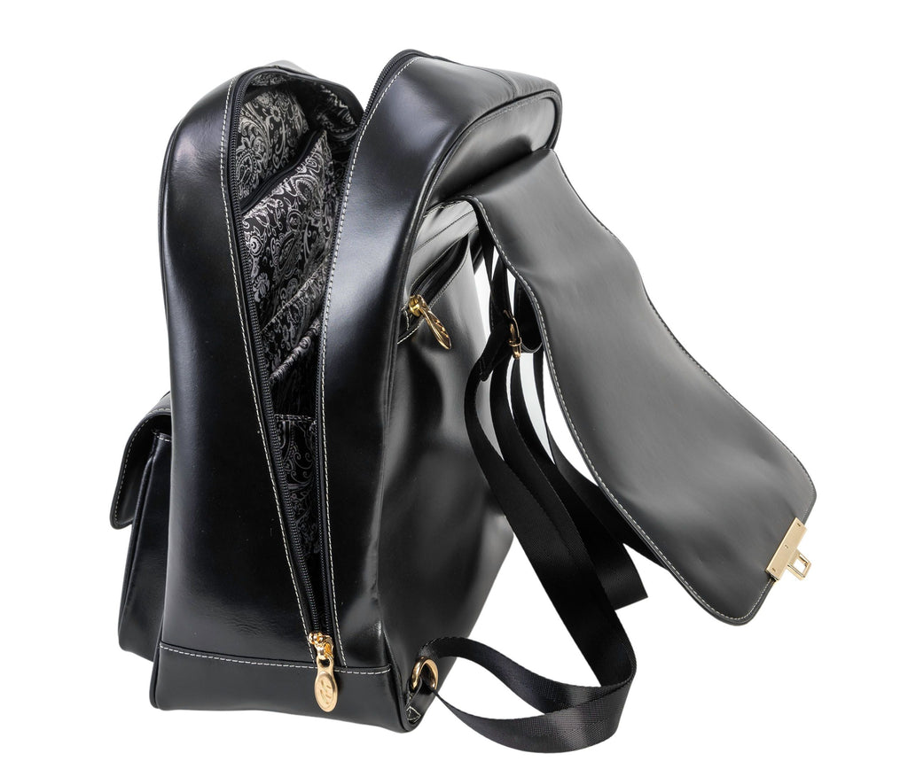 Mcklein KENDALL | 11" Leather Business Laptop Tablet Backpack McKlein USA