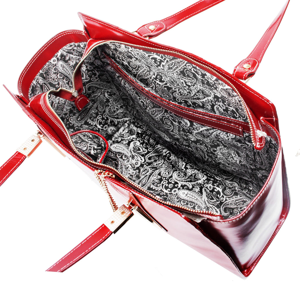 McKlein USA Aldora Leather Shoulder Tote Assorted Colors