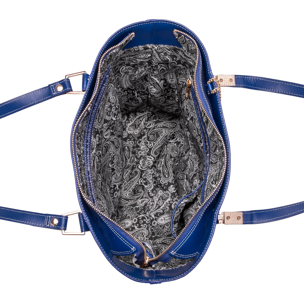 McKlein USA Cristina Leather Shoulder Tote Assorted Colors - LuggageDesigners