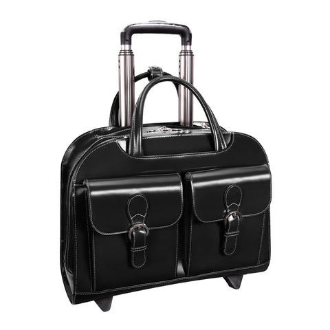 McKlein USA Davis 15.6" Leather Laptop Case Assorted Colors - LuggageDesigners