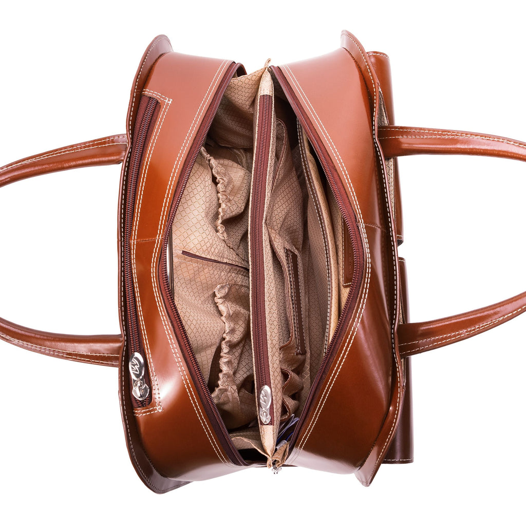 McKlein USA Davis 15.6" Leather Laptop Case Assorted Colors - LuggageDesigners