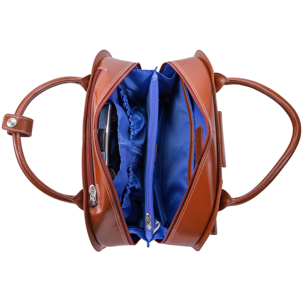 McKlein USA Edgebrook 15.4" Leather Wheeled Ladies Laptop Briefcase Assorted Colors - LuggageDesigners