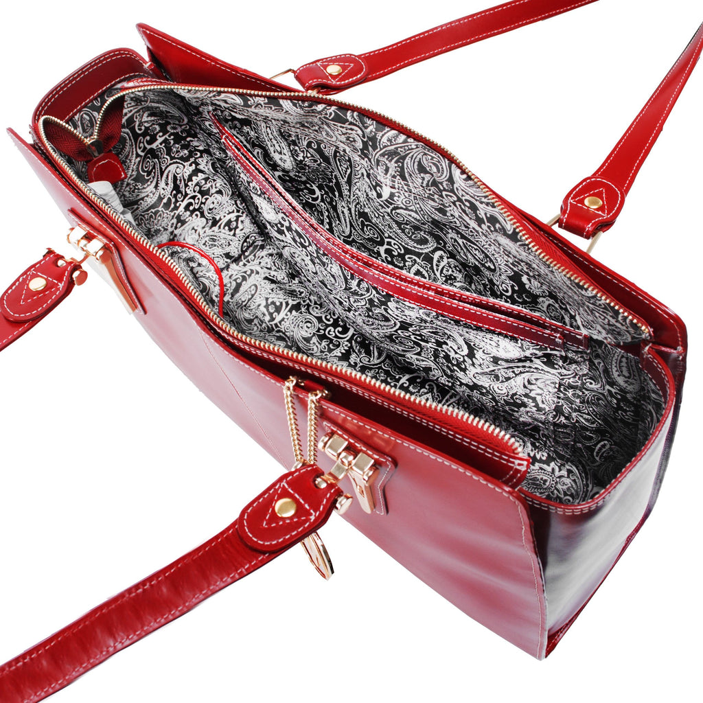 McKlein USA Glenna Leather Shoulder Tote Assorted Colors