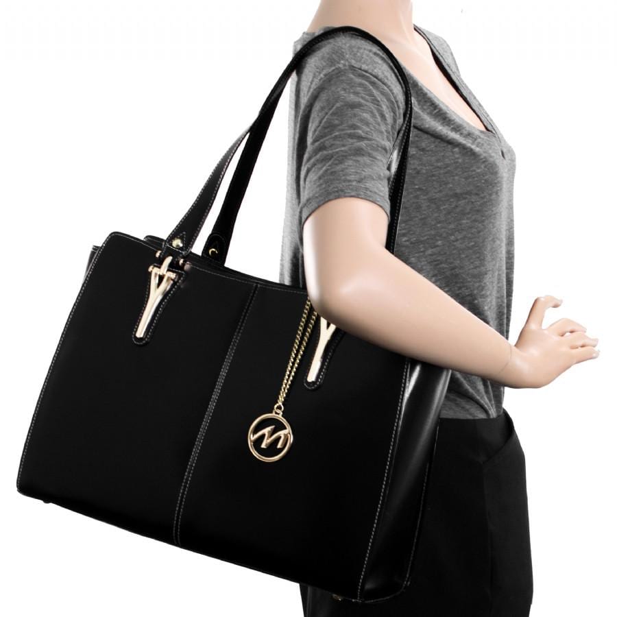 McKlein USA Glenna Leather Shoulder Tote Assorted Colors