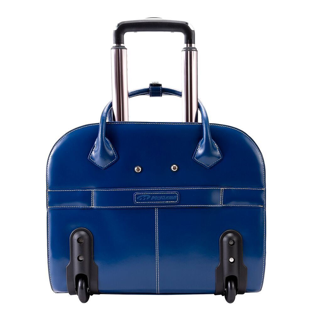 McKlein USA Granville 15.4" Leather Wheeled Laptop Briefcase Assorted Colors - LuggageDesigners