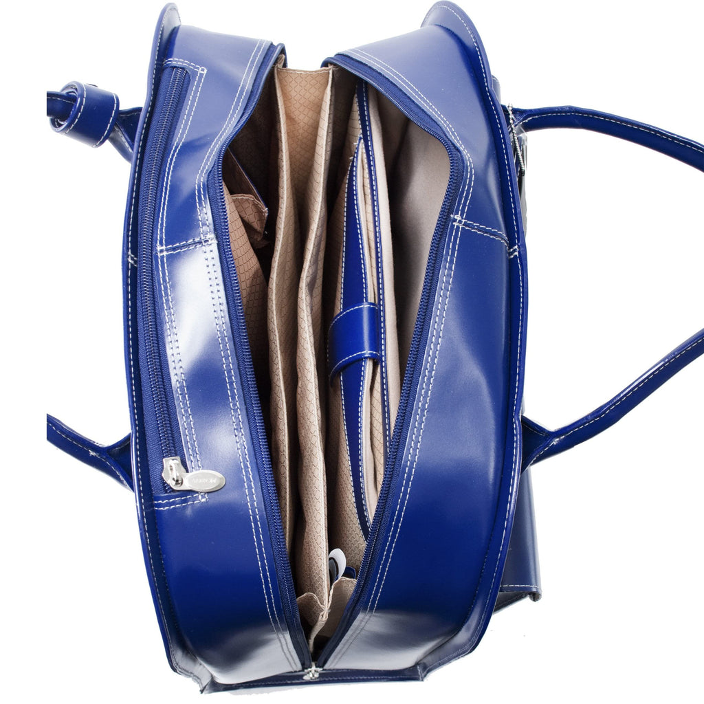 McKlein USA Granville 15.4" Leather Wheeled Laptop Briefcase Assorted Colors