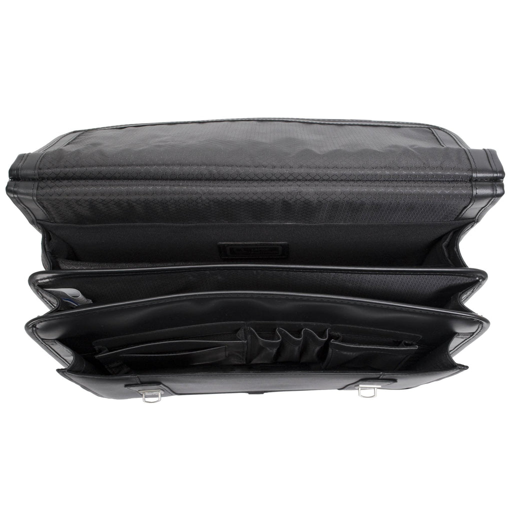 McKlein USA Halsted 15.6" Leather Double Compartment Laptop Briefcase Assorted Colors