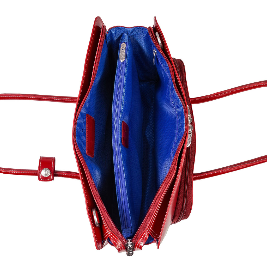 McKlein USA Lake Forest Leather Ladies Laptop Briefcase Tote Assorted Colors - LuggageDesigners