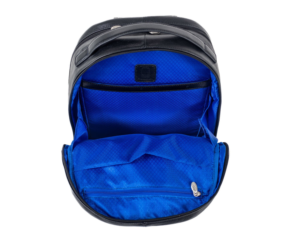 McKlein USA Parker 15" Leather Dual Compartment Laptop Backpack Assorted Colors McKlein USA