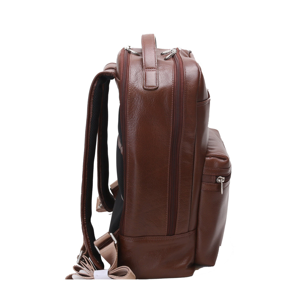 McKlein USA Parker 15" Leather Dual Compartment Laptop Backpack Assorted Colors McKlein USA