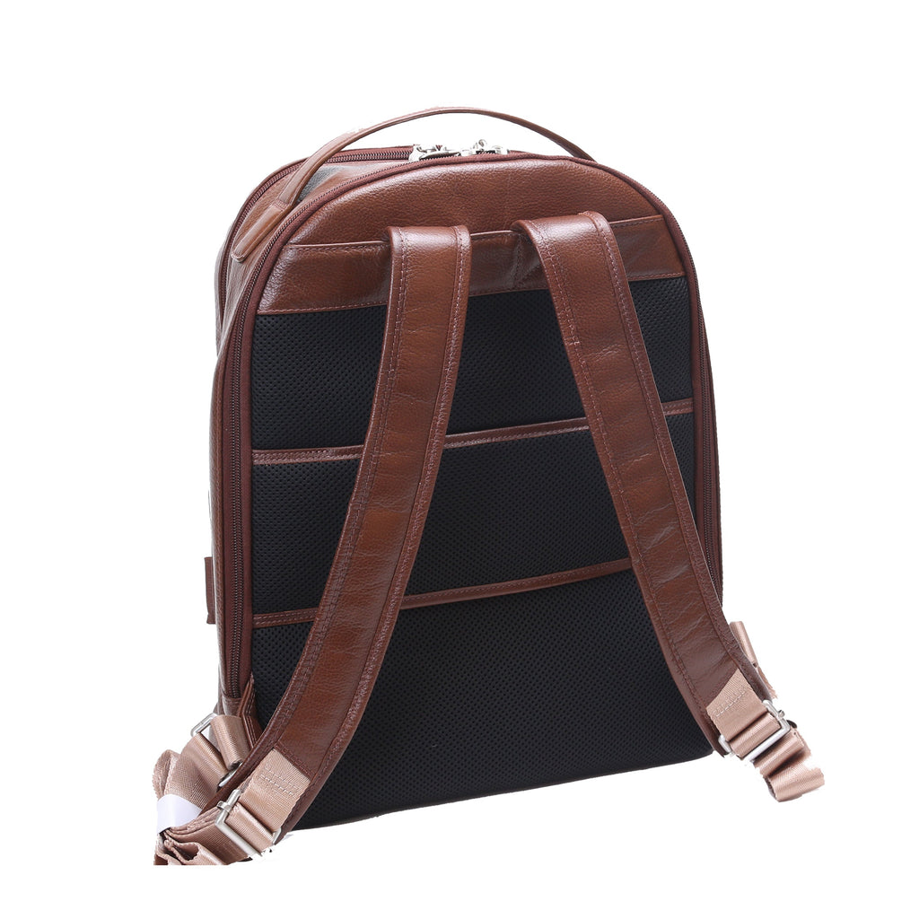 McKlein USA Parker 15" Leather Dual Compartment Laptop Backpack Assorted Colors McKlein USA