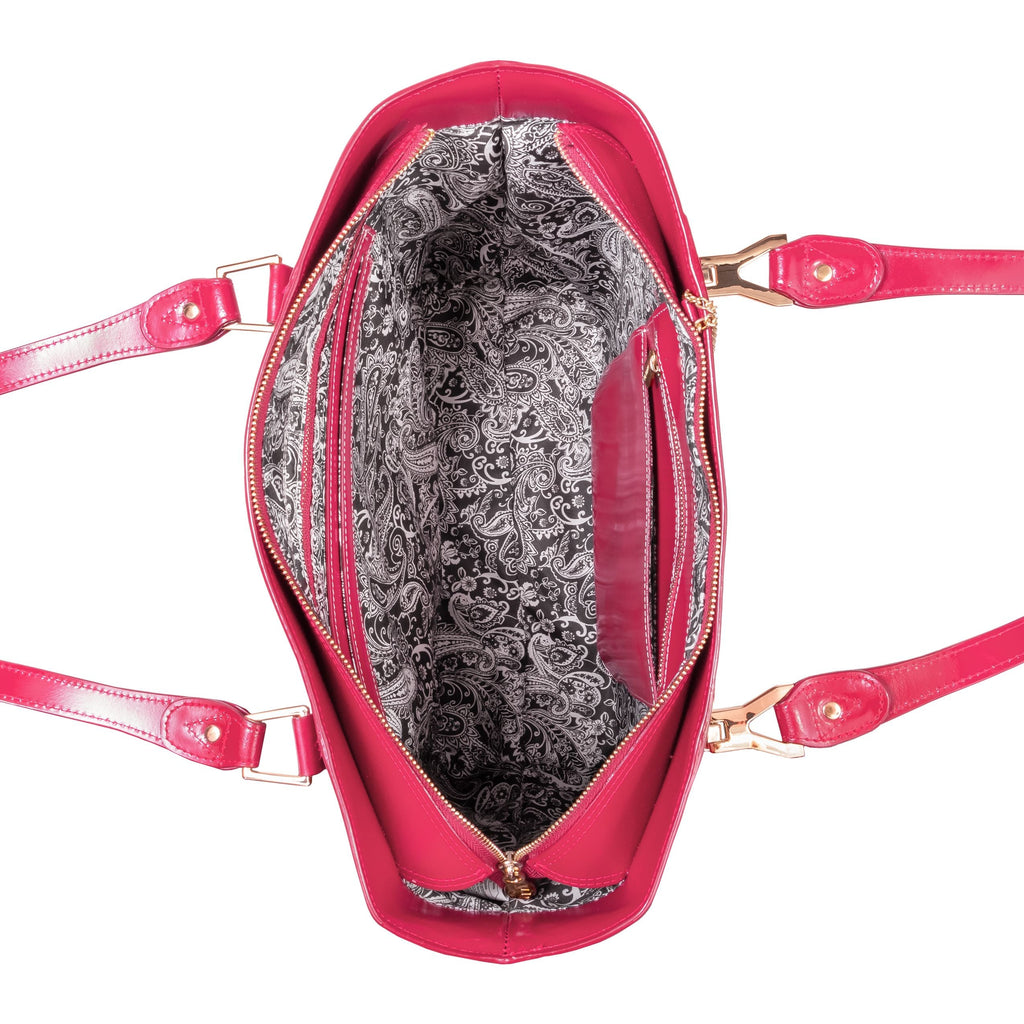 McKlein USA Savarna Leather Tote with Tablet Pocket Assorted Colors - LuggageDesigners