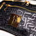 Black Monogram Leather Crossbody Bag Sole Premise