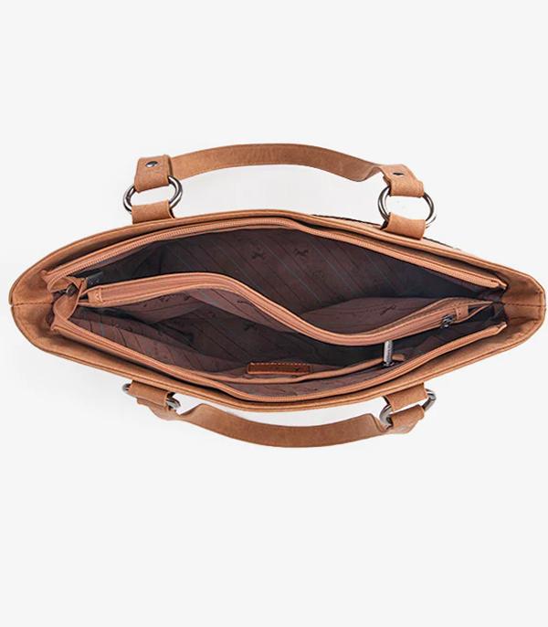 Montana West Aztec Concealed Carry Tote Cowhide and Conchos