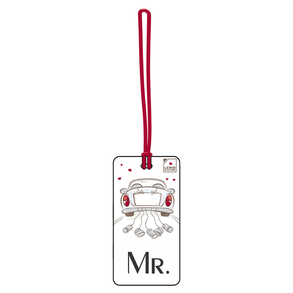 Mr. and Mrs. Marriage Luggage Tag set Lewis N Clark