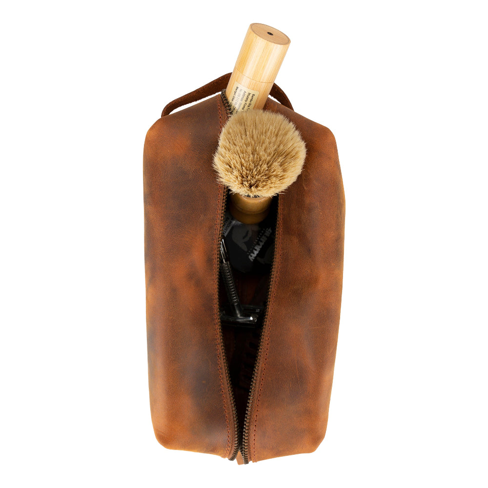 Eve Leather Dopp Kit, X Large Mizuri Leather