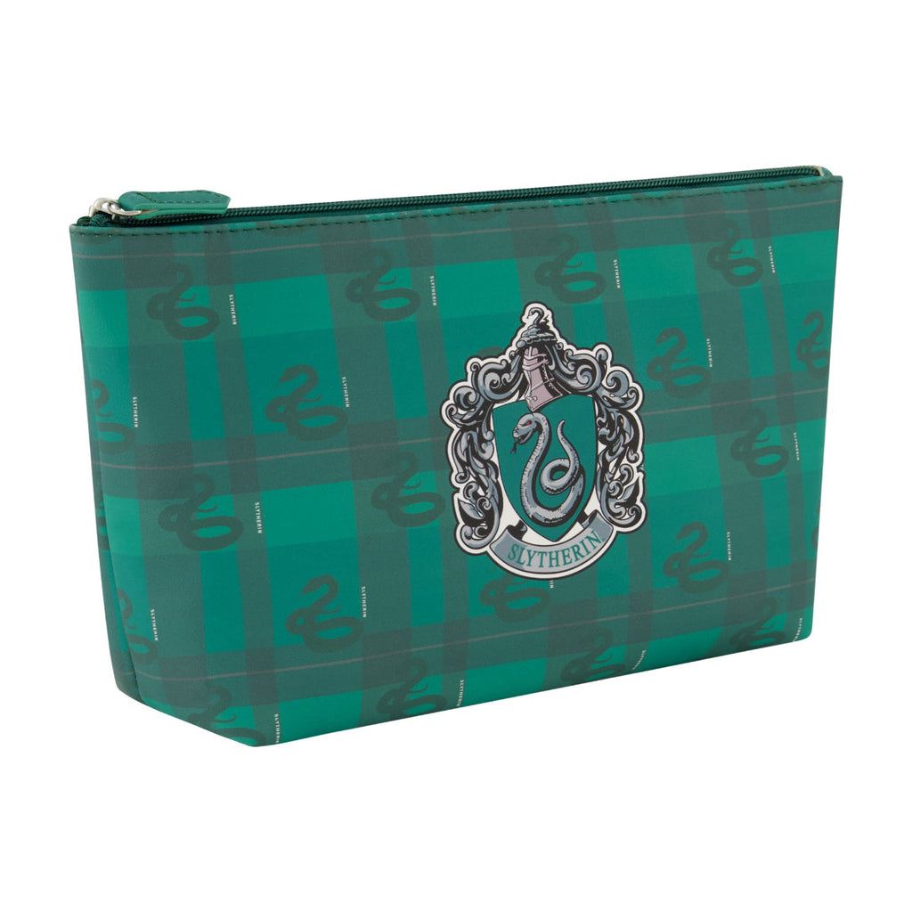 Harry Potter Slytherin Green Plaid Cosmetic Bag Ful Luggage