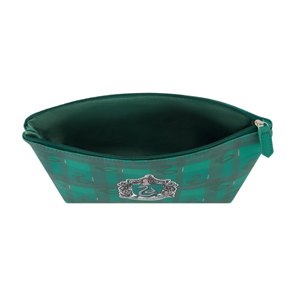 Harry Potter Slytherin Green Plaid Cosmetic Bag Ful Luggage