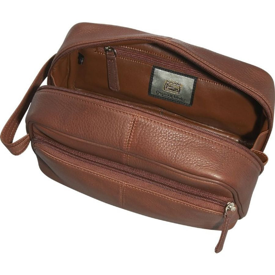 Osgoode Marley Triple Zip Leather Shave Kit Assorted Colors