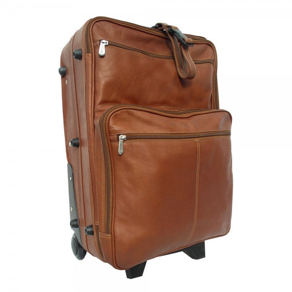 Piel Leather 22" Wheeled Traveler Case Assorted Colors Piel
