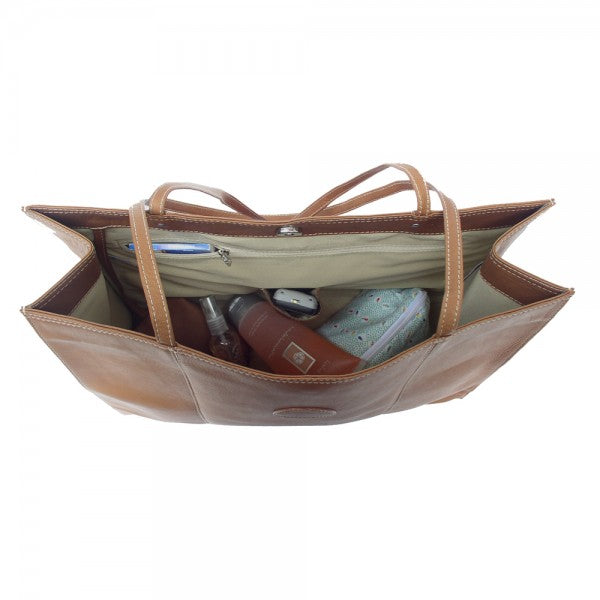 Piel Leather Carry All Market Bag Assorted Colors Piel