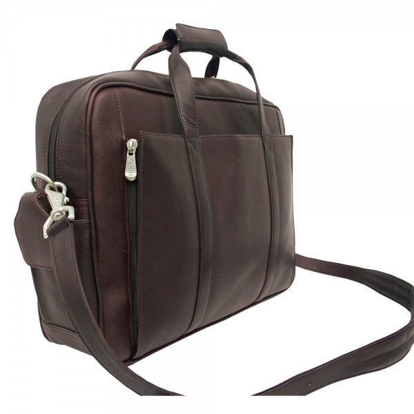 Piel Leather Computer Briefcase Assorted Colors Piel