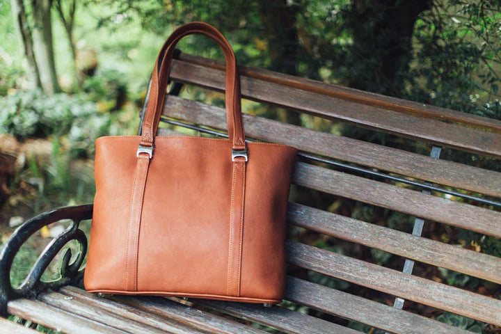 Piel Leather Computer Tote Bag Assorted Colors Piel