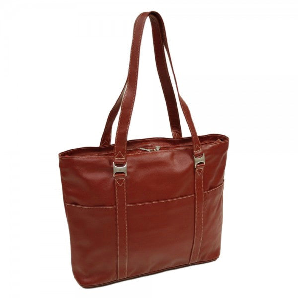 Piel Leather Computer Tote Bag Assorted Colors Piel