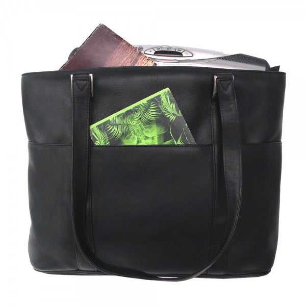 Piel Leather Computer Tote Bag Assorted Colors Piel