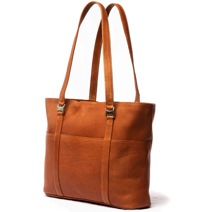 Piel Leather Computer Tote Bag Assorted Colors Piel