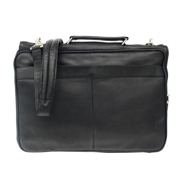 Piel Leather Double Executive Computer Bag Assorted Colors Piel