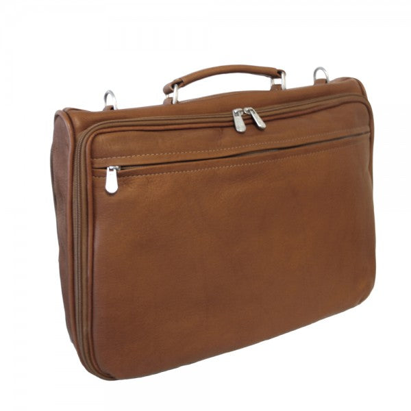 Piel Leather Double Executive Computer Bag Assorted Colors Piel