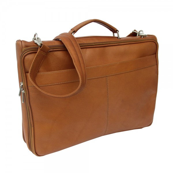 Piel Leather Double Executive Computer Bag Assorted Colors Piel