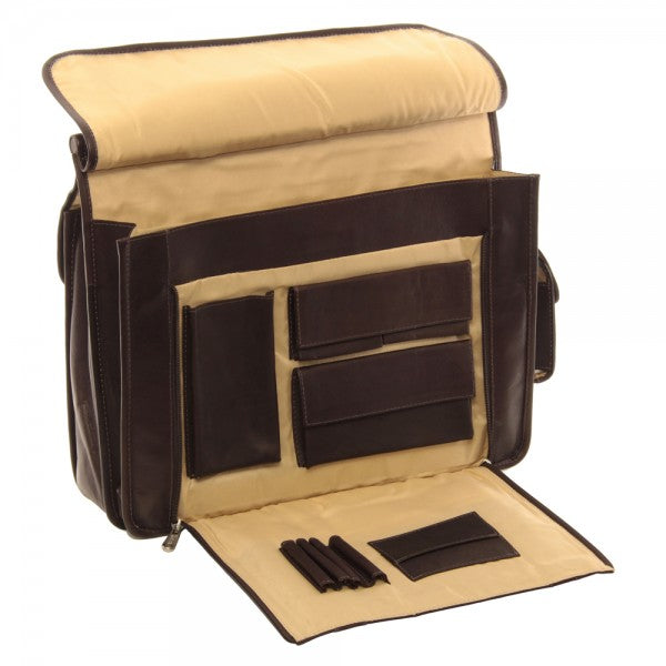 Piel Leather European Briefcase Piel