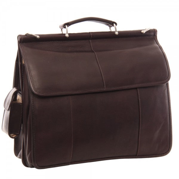 Piel Leather European Briefcase Piel