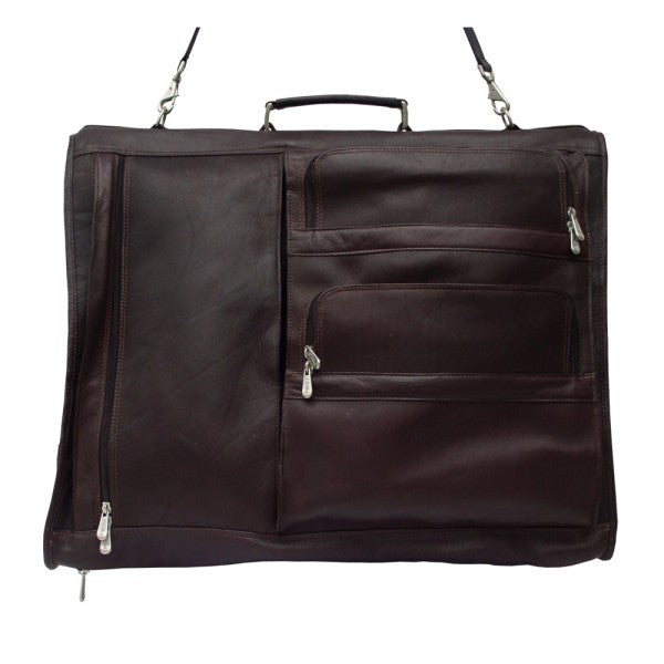 Piel Leather Executive Expandable Garment Bag Piel