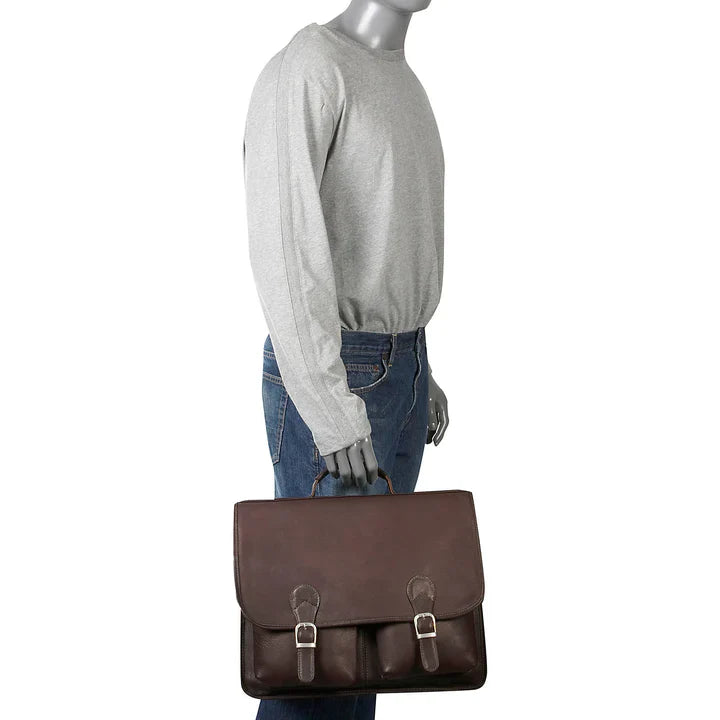 Piel Leather Executive Two Pocket Portfolio Assorted Colors Piel