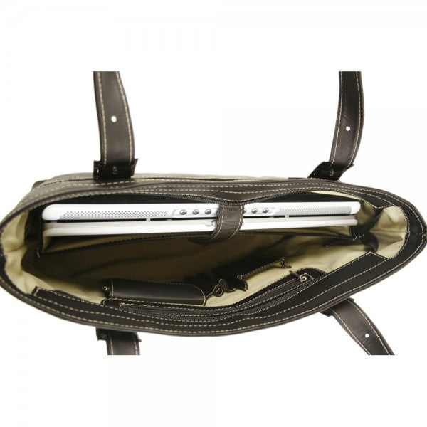 Piel Leather Ladies Laptop Tote Piel