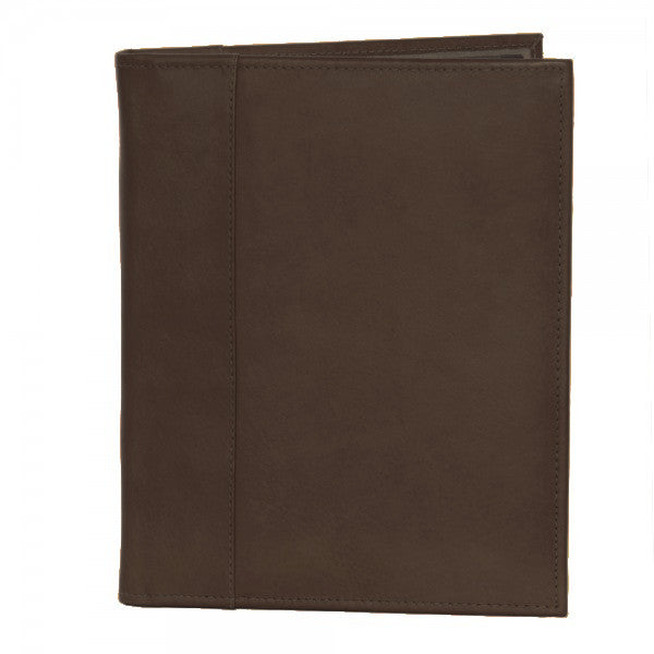 Piel Leather Letter Size Padfolio with Organizer Assorted Colors Piel